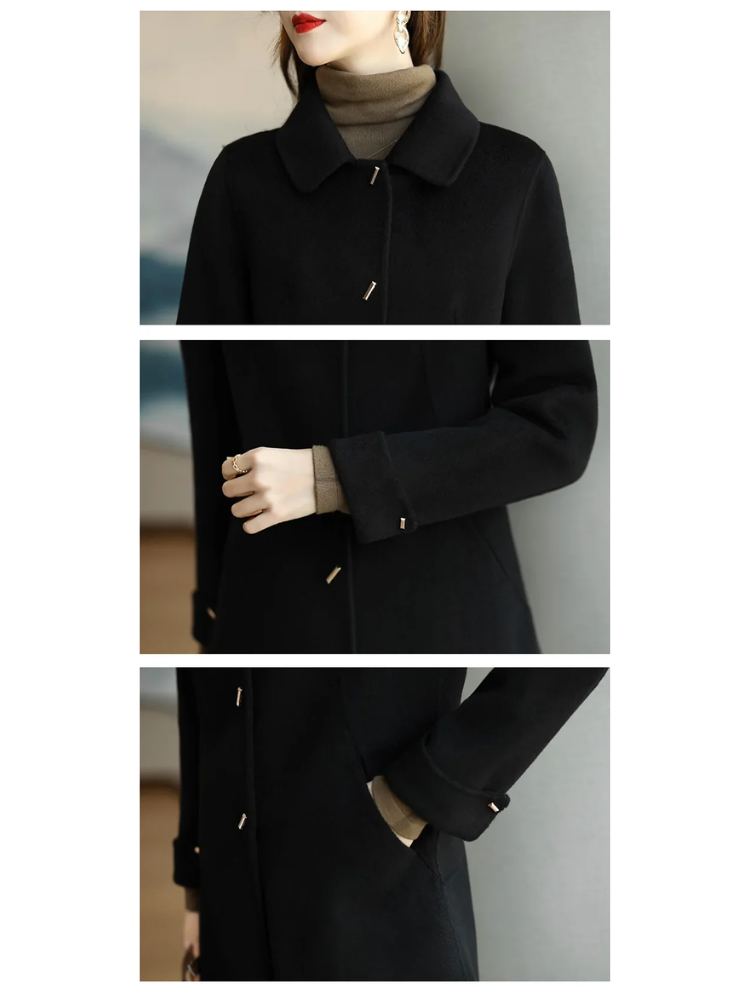 Valenzora | Classic trench coat with peak collar