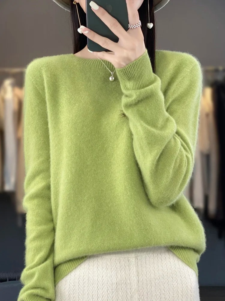 Valenzora | Damen Kaschmirpullover, Rundhals, Weicher und Eleganter Strickpullover