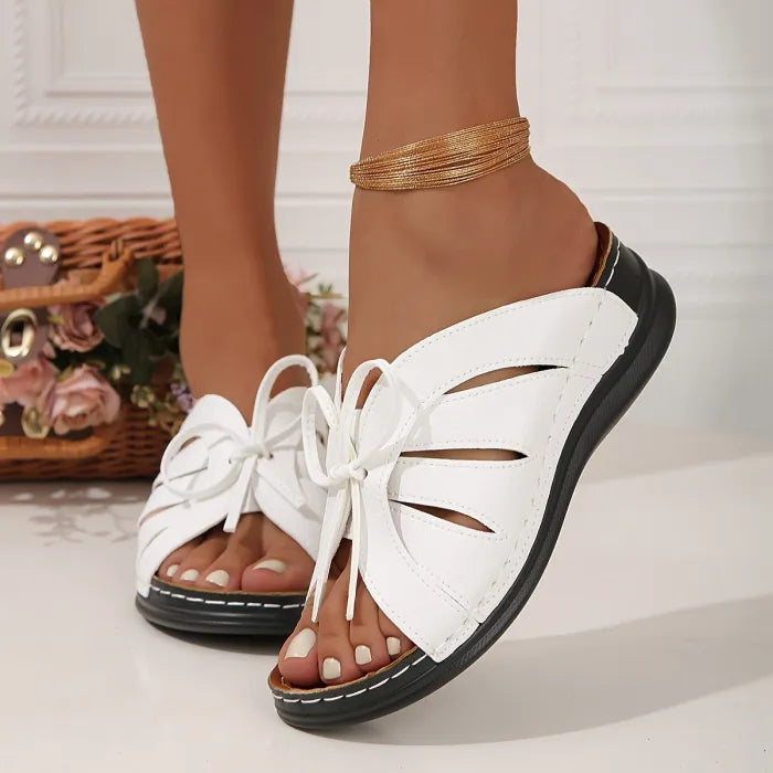 Valenzora - Fashionable orthopedic women's lace-up sandals with soft sole