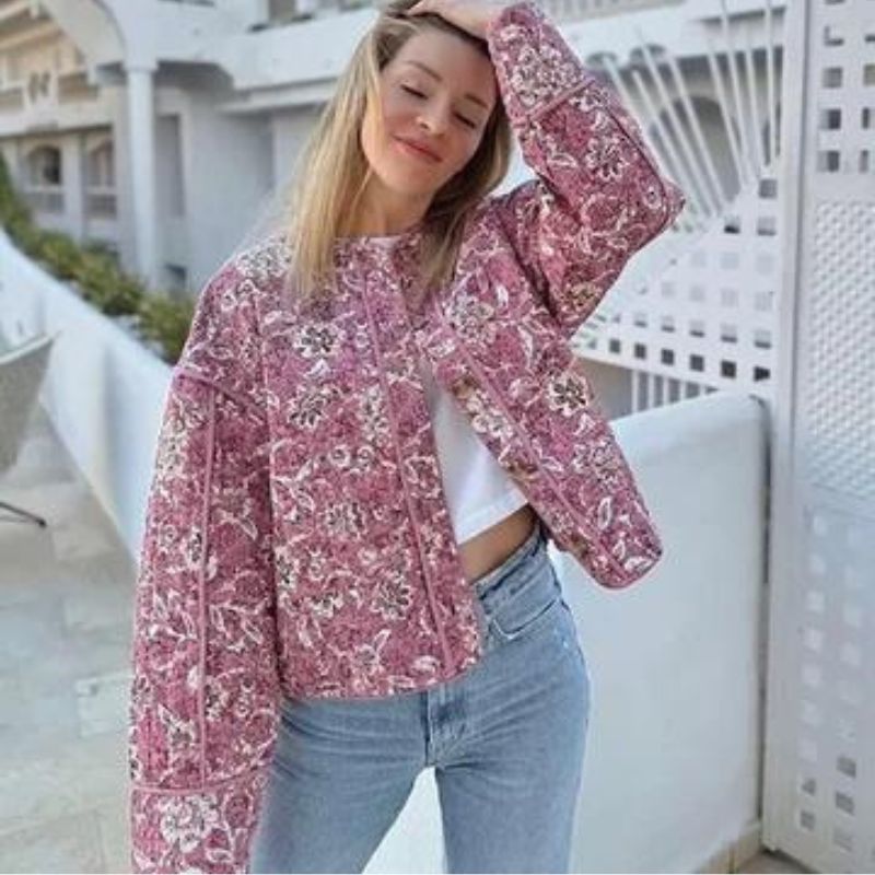 Valenzora | Floral, Padded Jacket