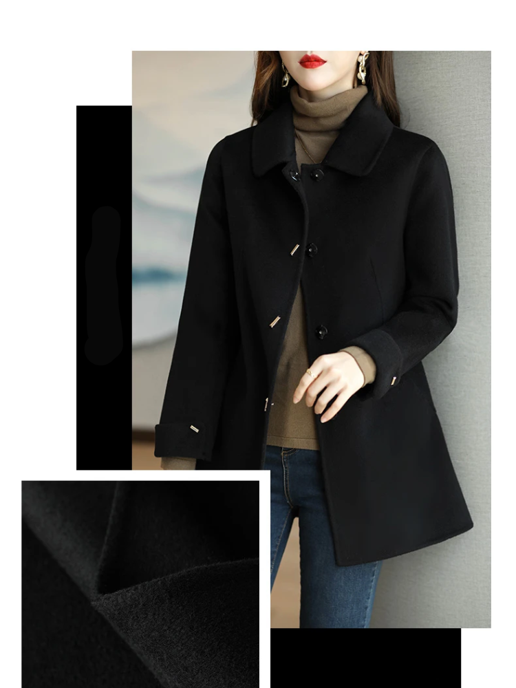 Valenzora | Classic trench coat with peak collar