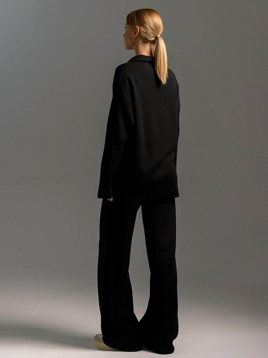 Valenzora | Set of trousers and knit sweater