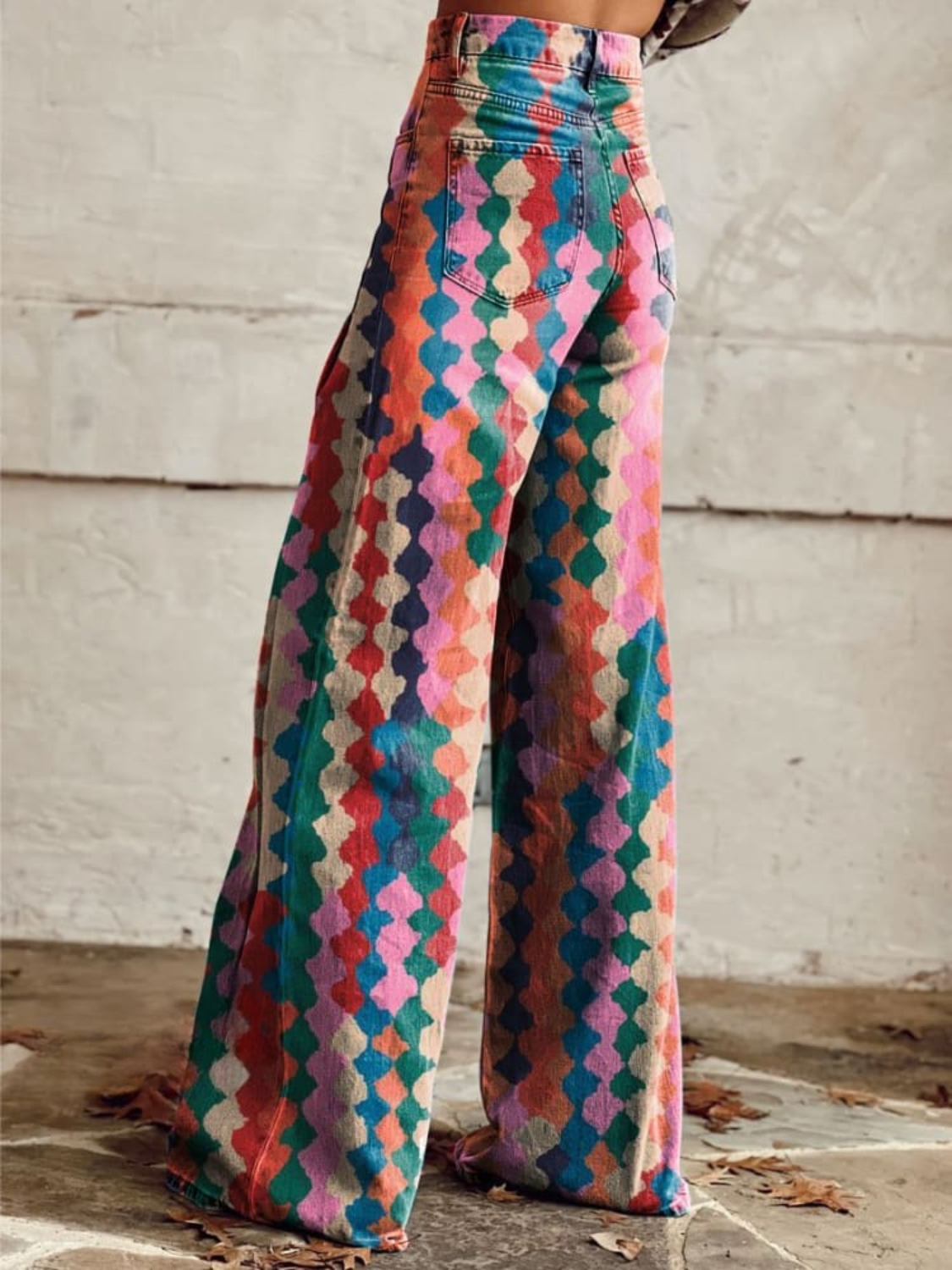 Valenzora | Comfortable vintage wide-leg trousers