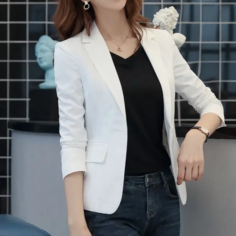 Valenzora | Elegant women's blazer with long sleeves, ideal for work