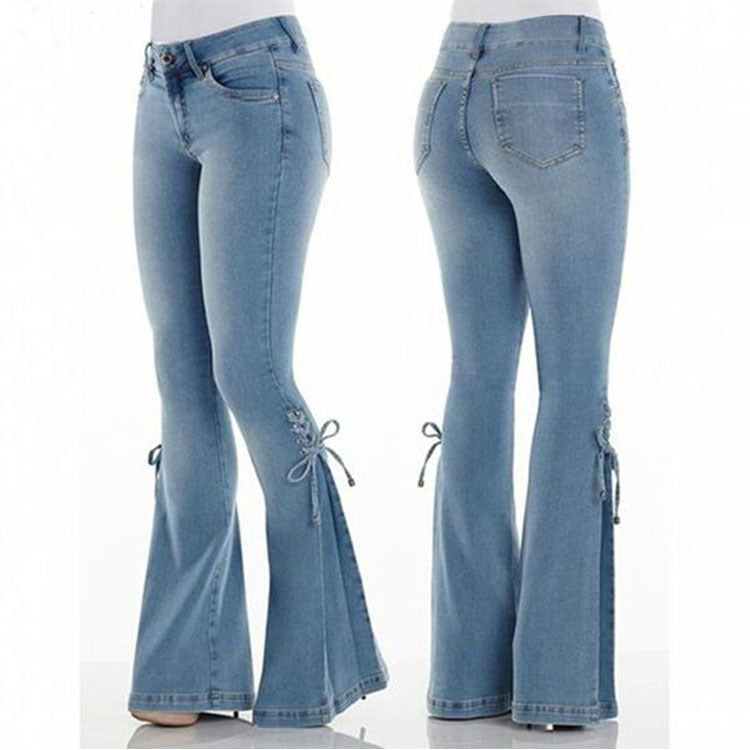 Valenzora – Damen-Jeans mit mittlerer Leibhöhe