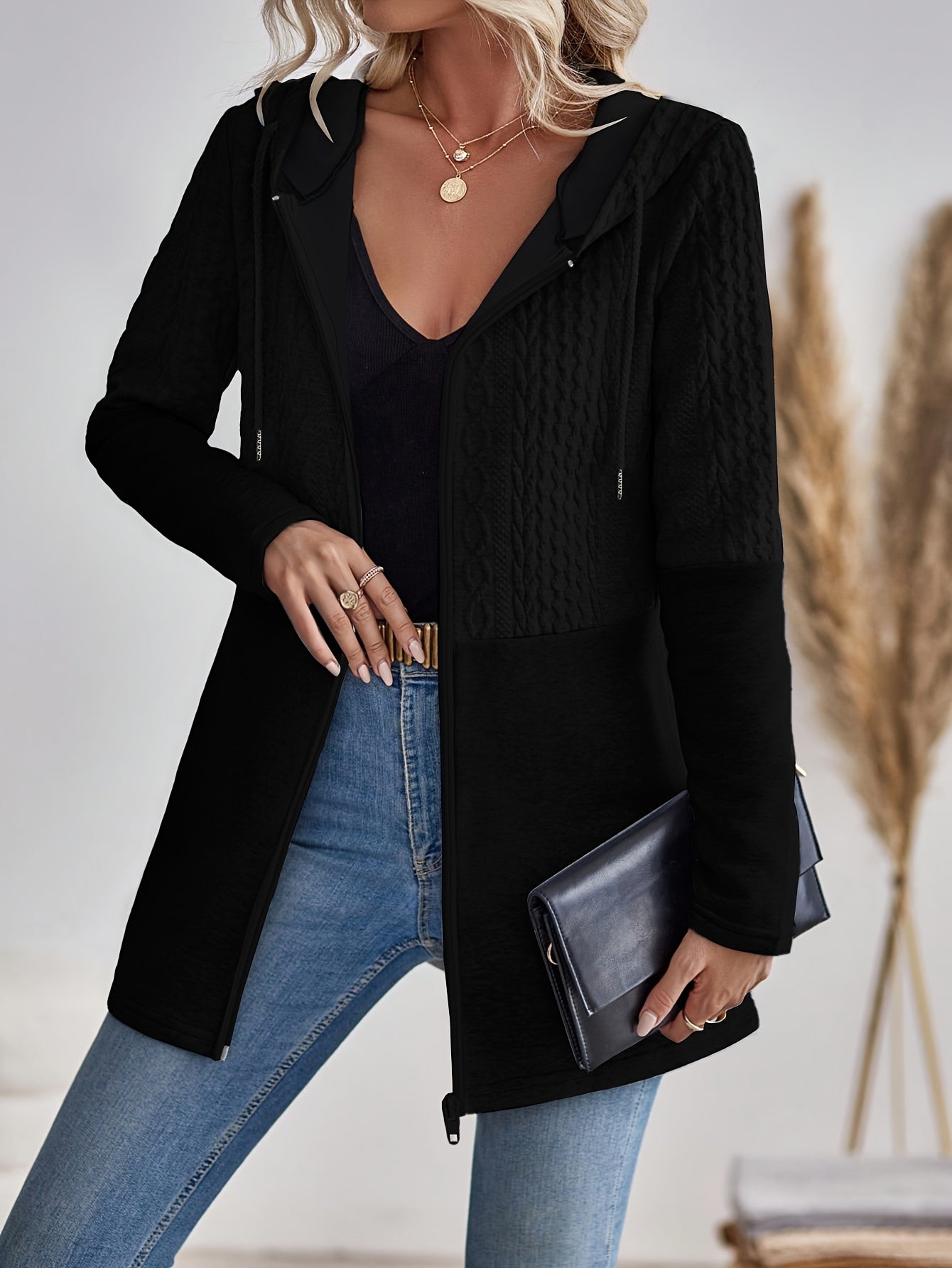 Valenzora | Damen-Kapuzenpullover mit Reißverschluss