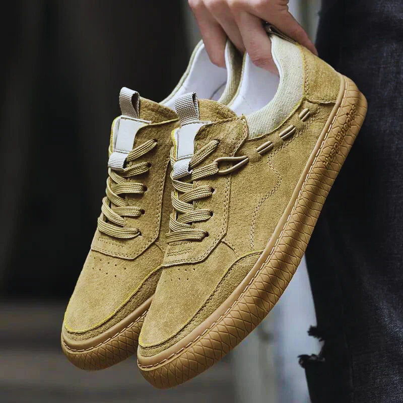 Valenzora | Suede Sneakers with Textured Sole