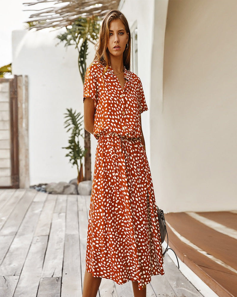 Valenzora | Women's Midi Shirt Dress