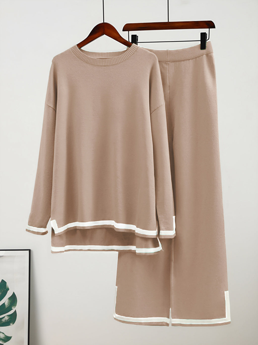 Bella™ – Elegantes 2-teiliges Lounge-Set aus dehnbarem Strickstoff