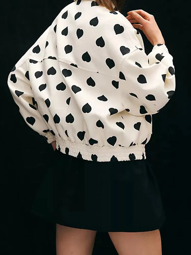Valenzora | Jacke mit Herz-Print