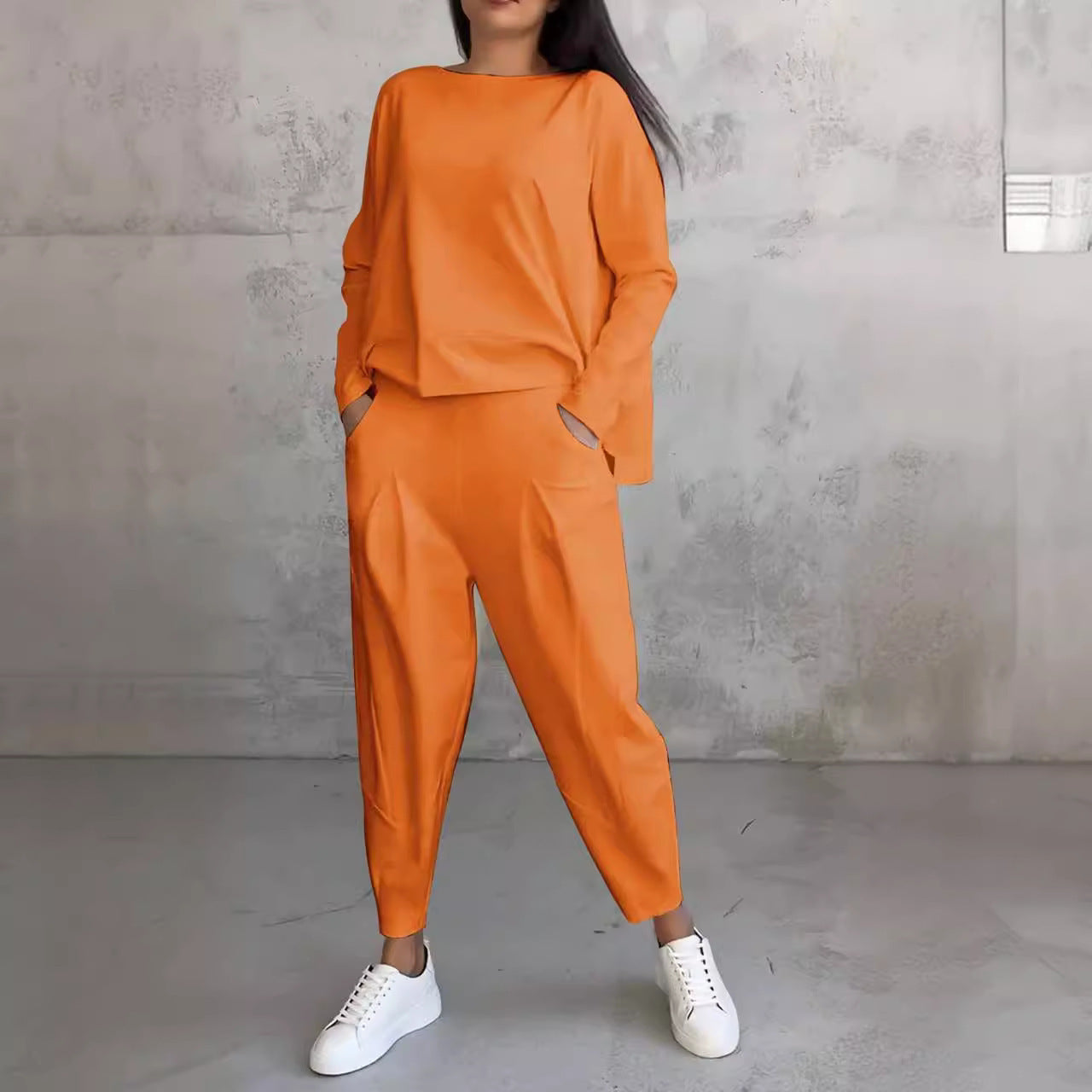 Valenzora | Women's Long-Sleeved Pantsuit, Irregular Design