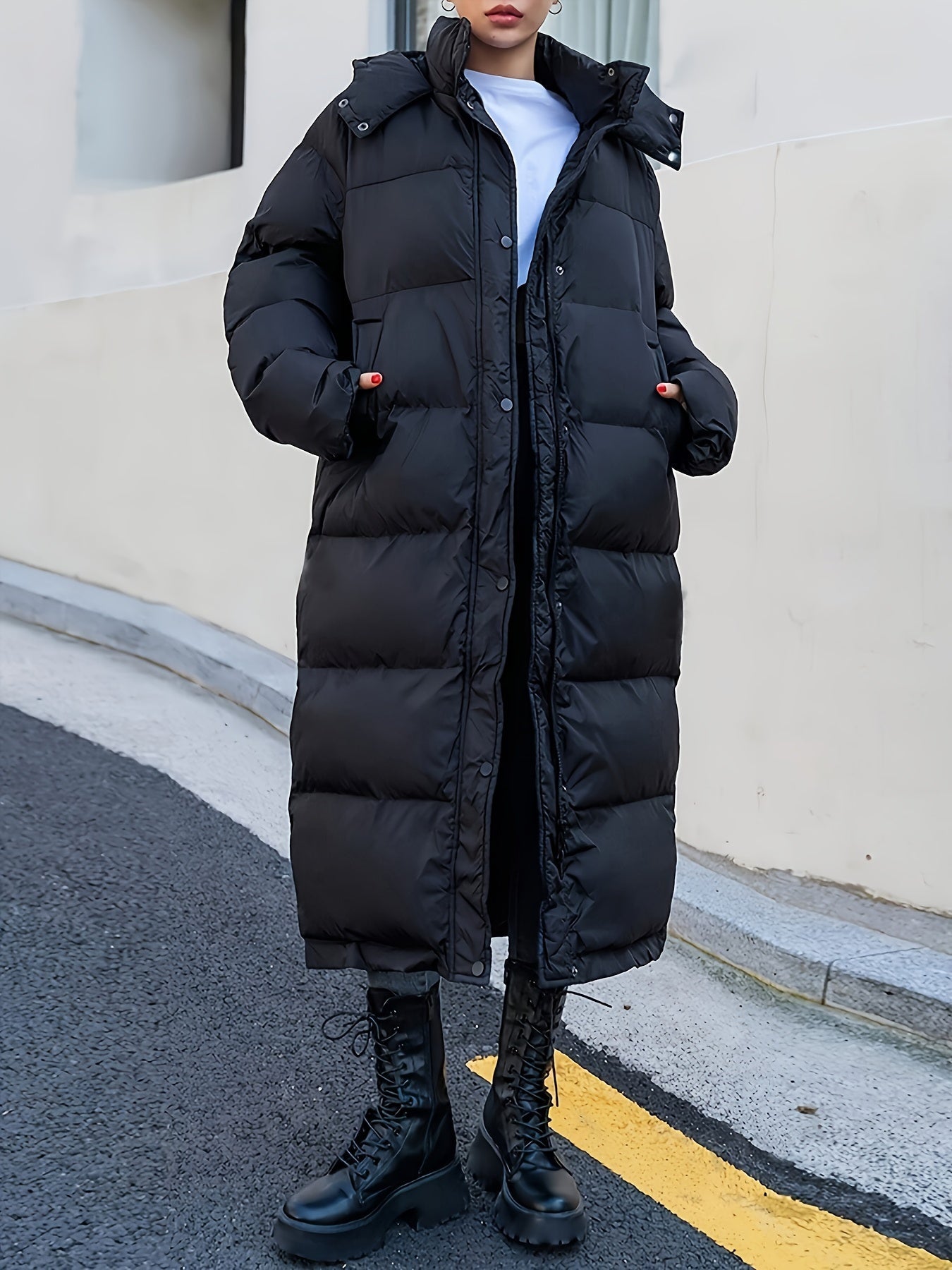 Valenzora Long Fleece Puffer Winter Jacket for Women | Ideal for Winter