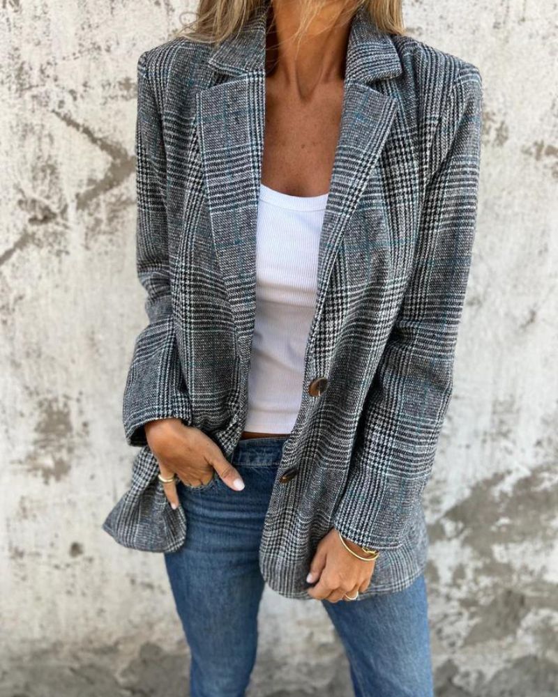 Valenzora | Klassischer Karo-Blazer