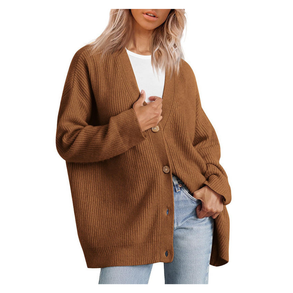 Valenzora | Eleganter Oversize-Cardigan mit Knöpfen für Damen