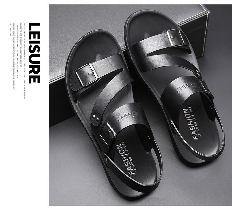 Valenzora | Split leather sandals with buckle