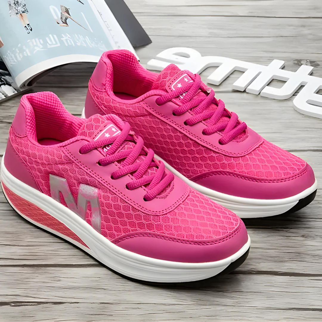 Elegante Schnür-Wedge-Sneaker