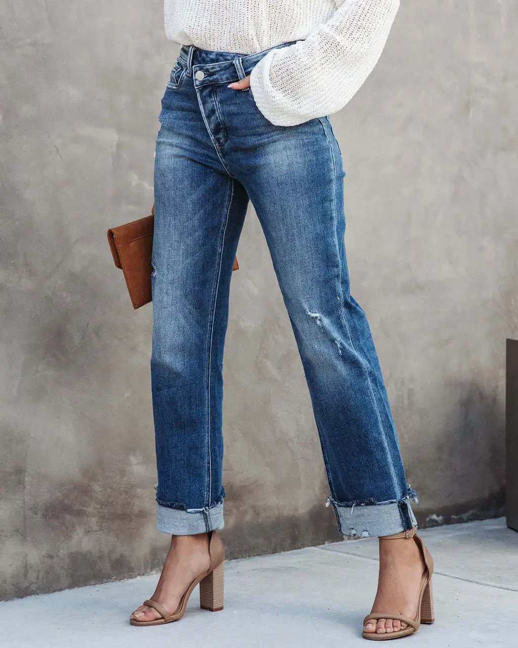 Valenzora | Trendy high-waisted jeans
