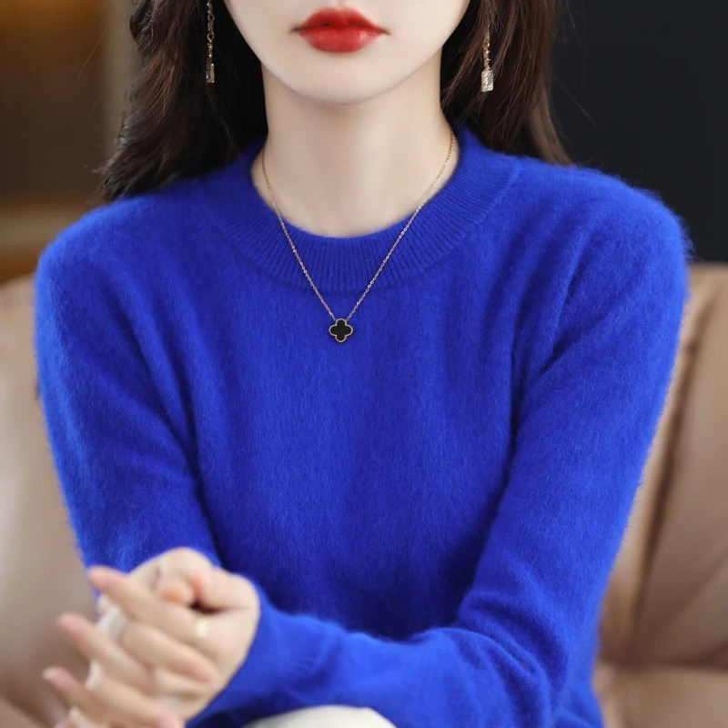 Valenzora | Damen Kaschmirpullover, luxuriöser Rundhals, weich & modisch