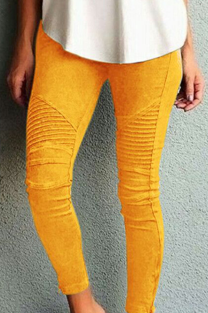Valenzora | Fashion Training Wear Simple Slim Fit Mid Waist Pencil Pants