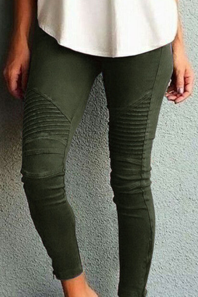 Valenzora | Fashion Training Wear Simple Slim Fit Mid Waist Pencil Pants