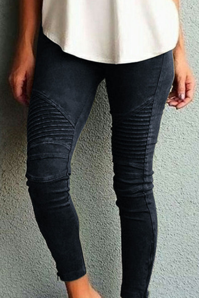 Valenzora | Fashion Training Wear Simple Slim Fit Mid Waist Pencil Pants
