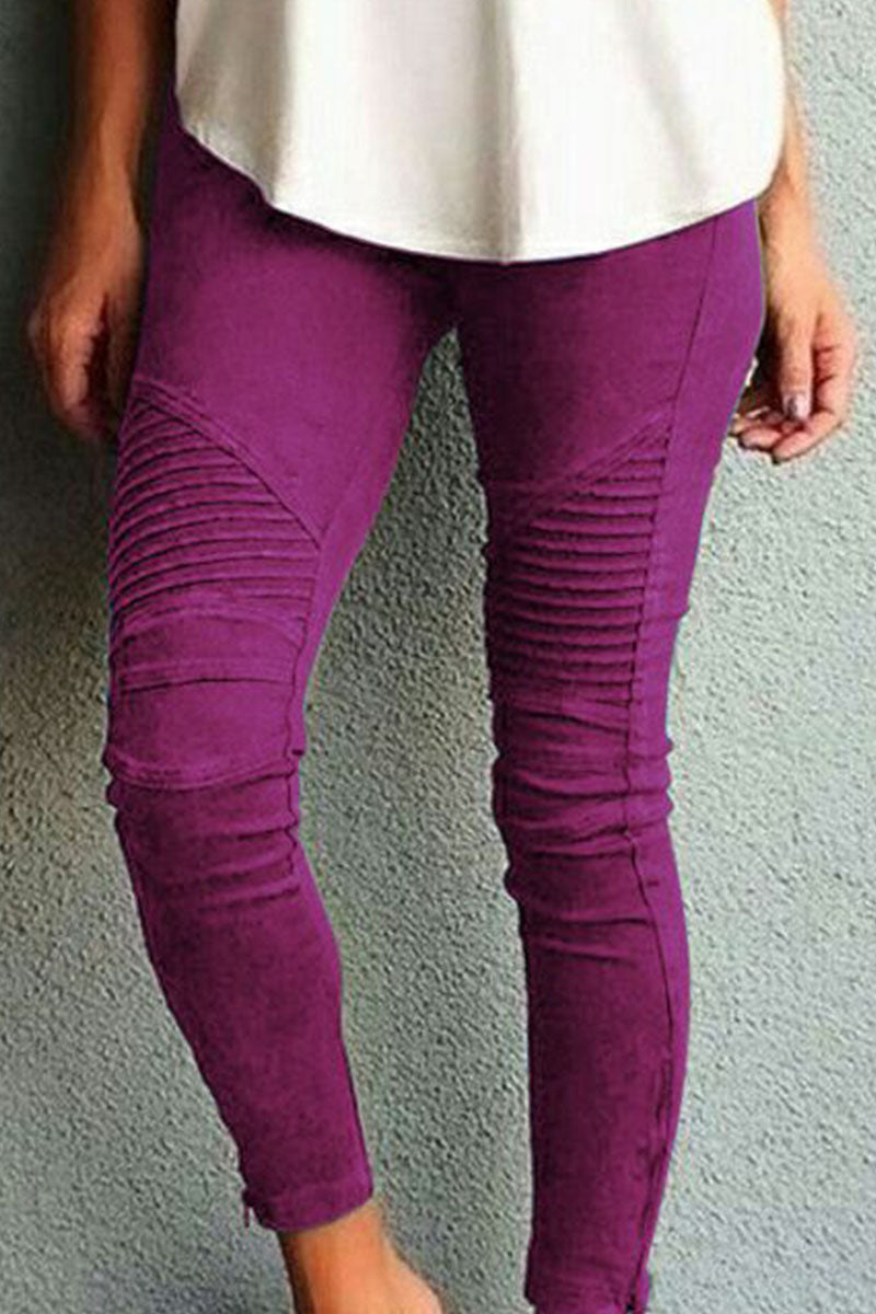 Valenzora | Fashion Training Wear Simple Slim Fit Mid Waist Pencil Pants