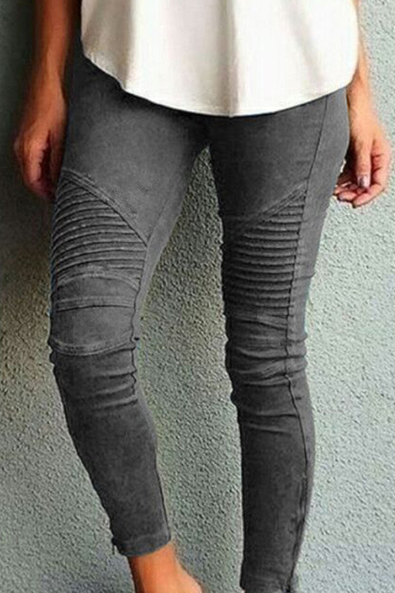 Valenzora | Fashion Training Wear Simple Slim Fit Mid Waist Pencil Pants