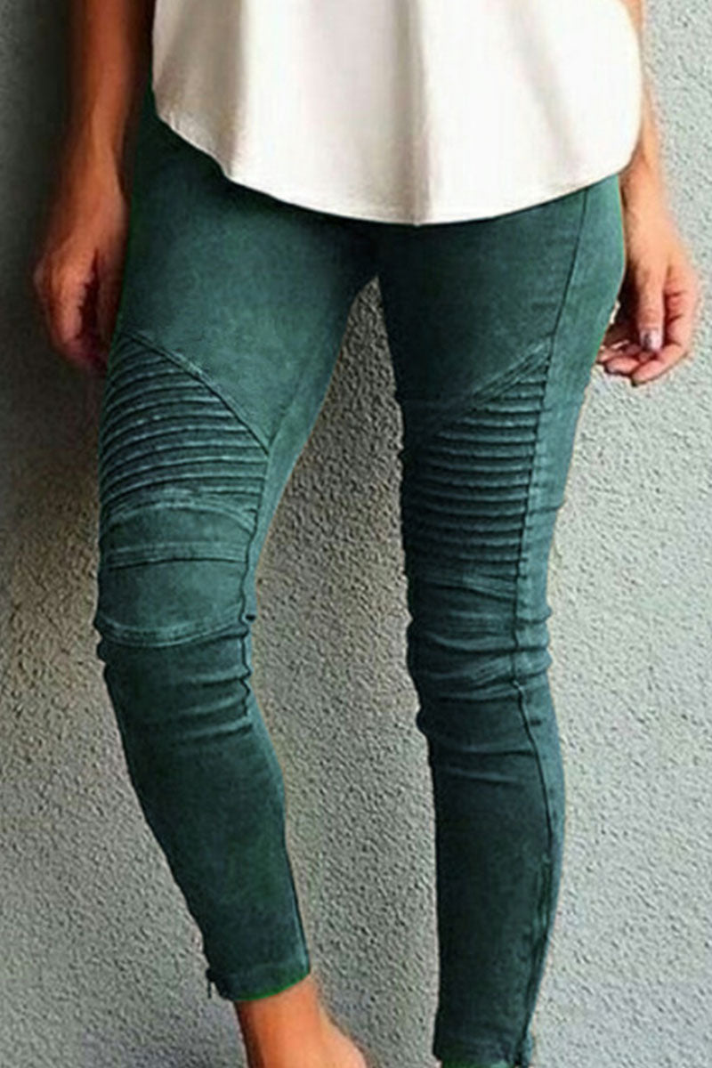 Valenzora | Fashion Training Wear Simple Slim Fit Mid Waist Pencil Pants