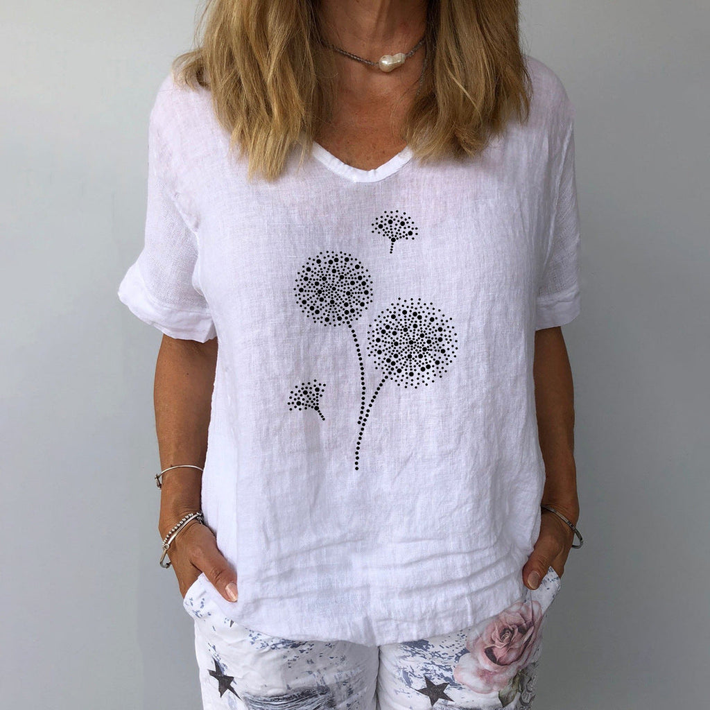 Valenzora | Casual cotton-linen shirt for women
