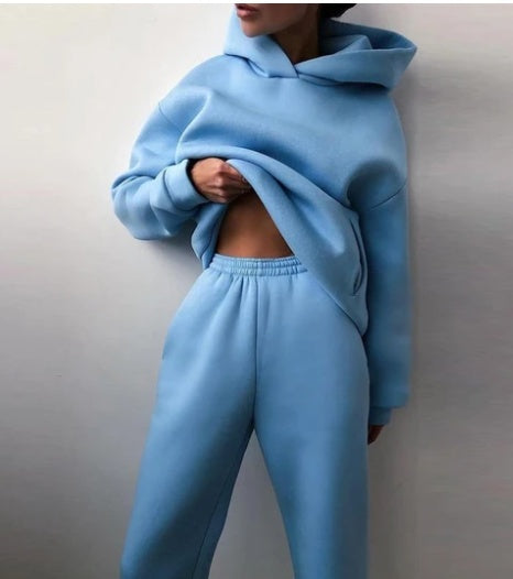 Valenzora | Part Jogging Suit - Oversized Tracksuit with Hood and Sweatpants