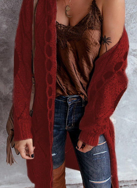 Valenzora | Modische Strickjacke mit Kapuze