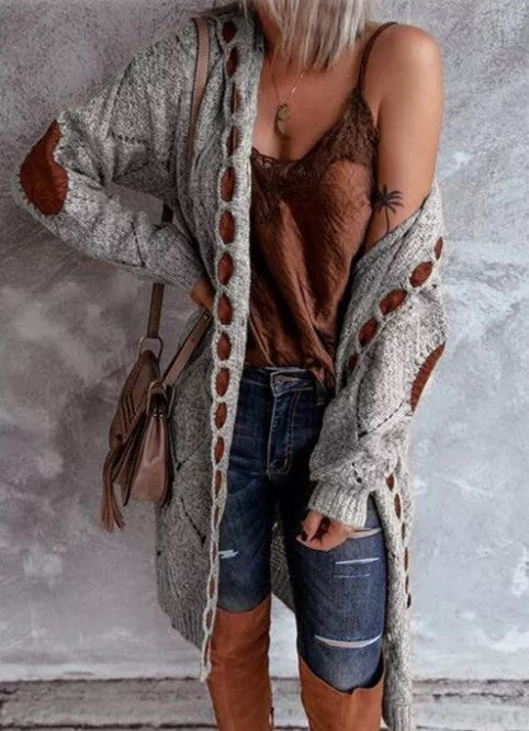 Valenzora | Modische Strickjacke mit Kapuze