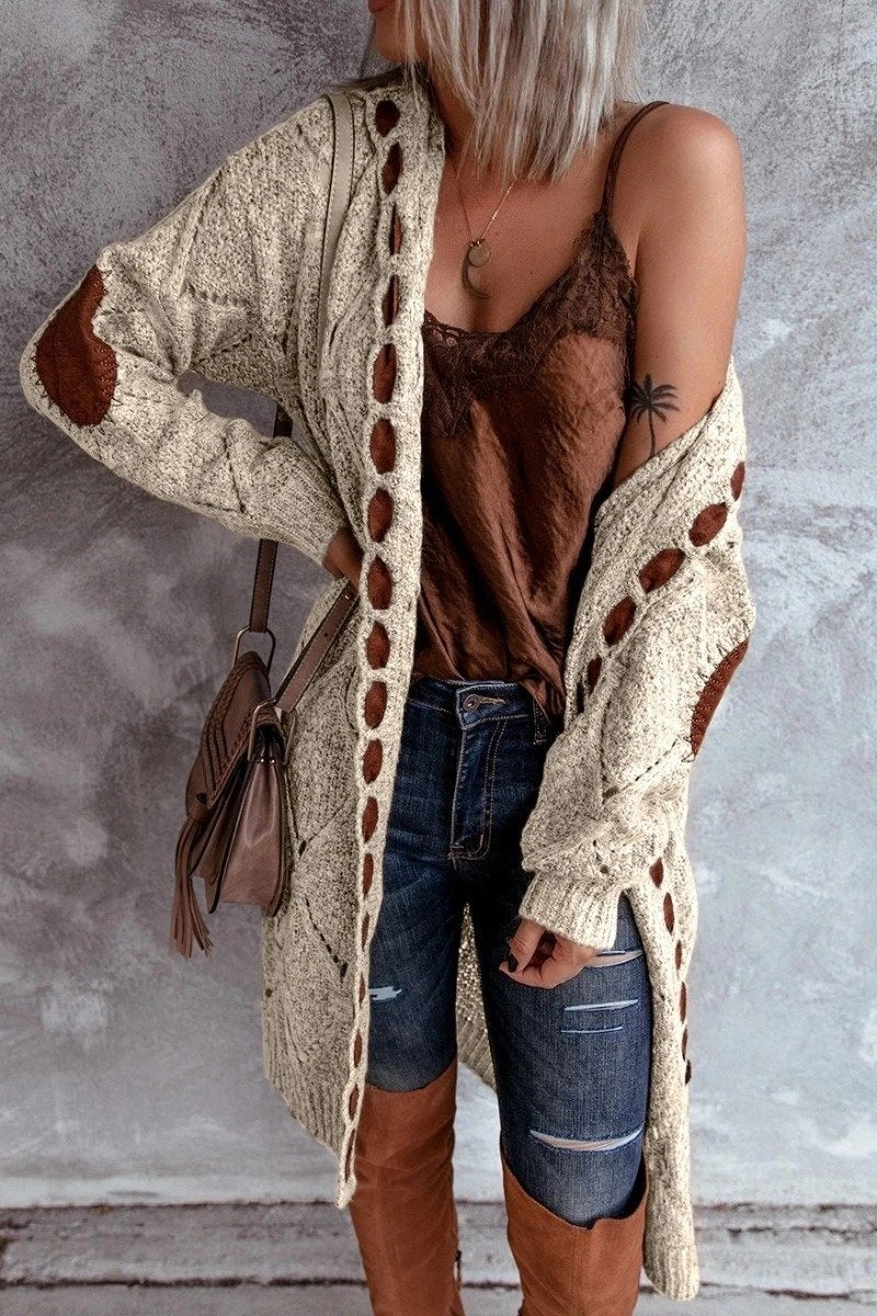 Valenzora | Modische Strickjacke mit Kapuze