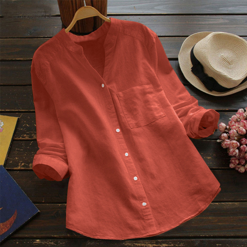 Valenzora | Casual, loose-fitting shirt made of linen and cotton