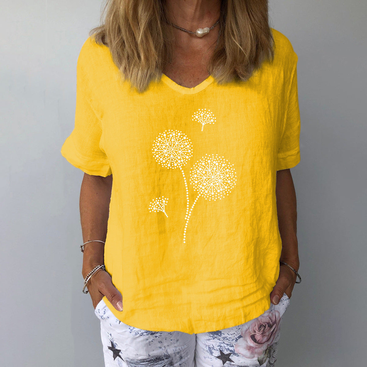 Valenzora | Casual cotton-linen shirt for women