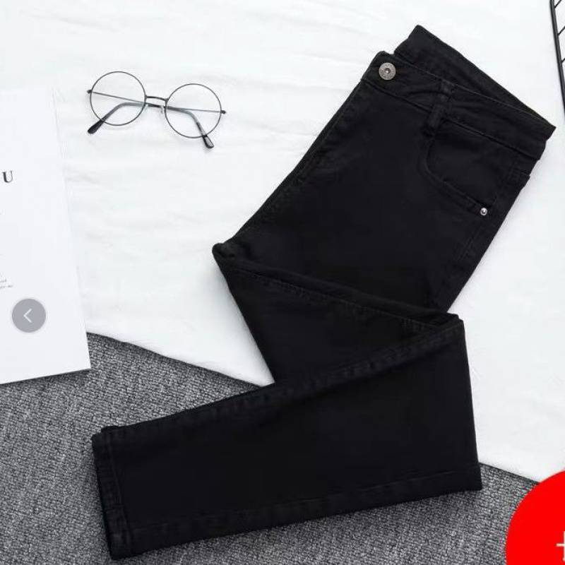 Valenzora - High-waisted denim trousers in a large size