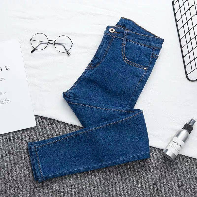 Valenzora - High-waisted denim trousers in a large size