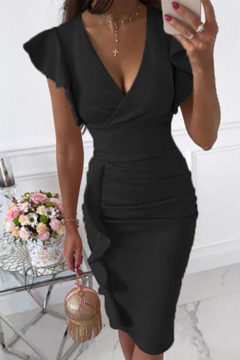 Valenzora | Dress with wrap skirt