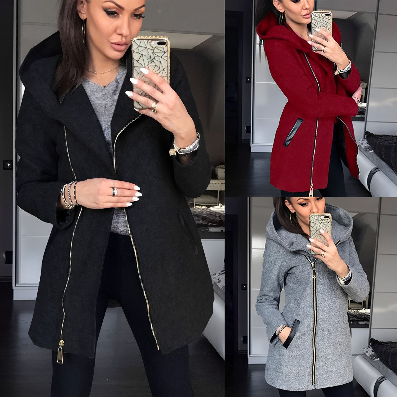 Valenzora - Women's urban hooded coat