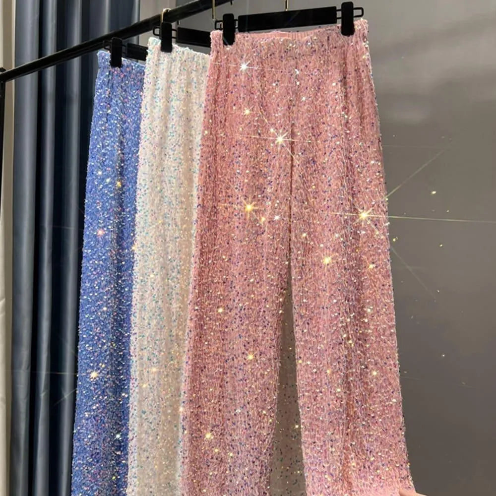 Valenzora | Wide-leg sun pants with sequins