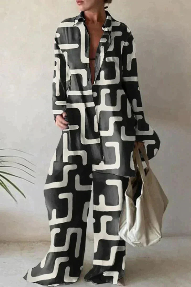 Valenzora | Fashionable printed pantsuit for women