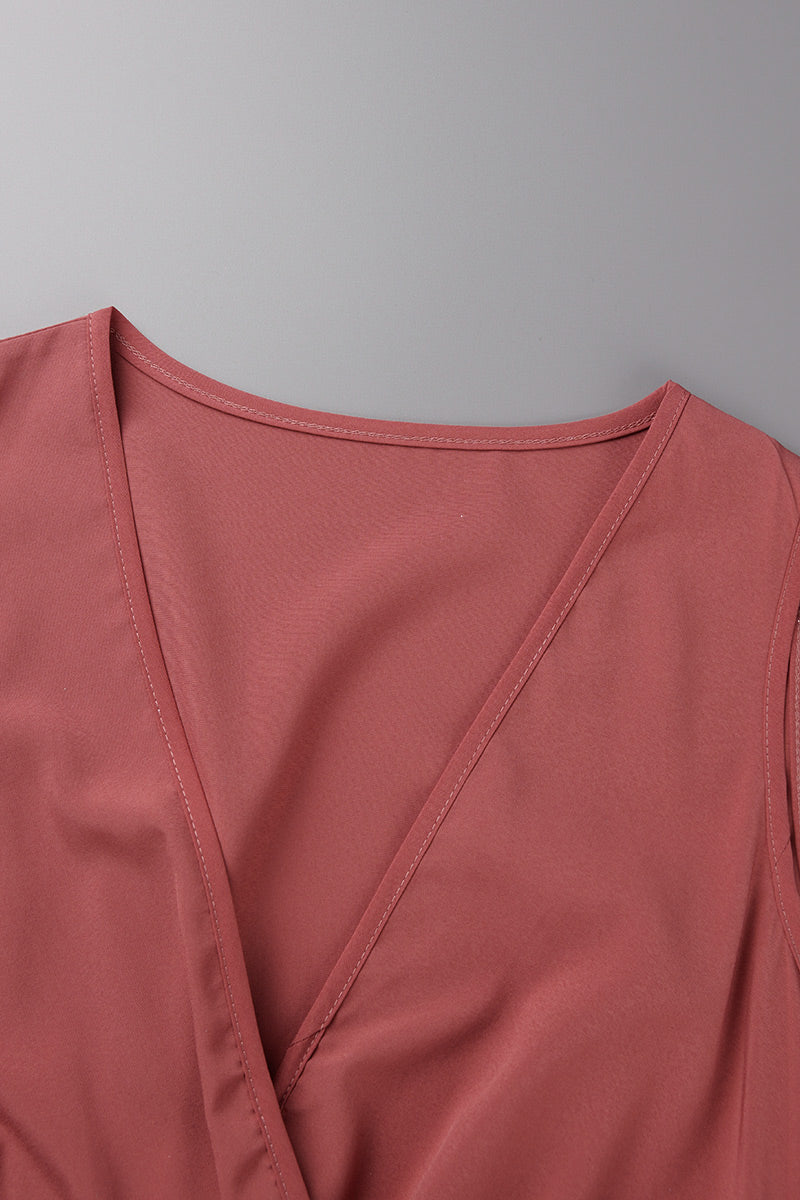 Valenzora | Elegantes ärmelloses Kleid mit tiefem V-Ausschnitt und hohem Schlitz – 3 Farben