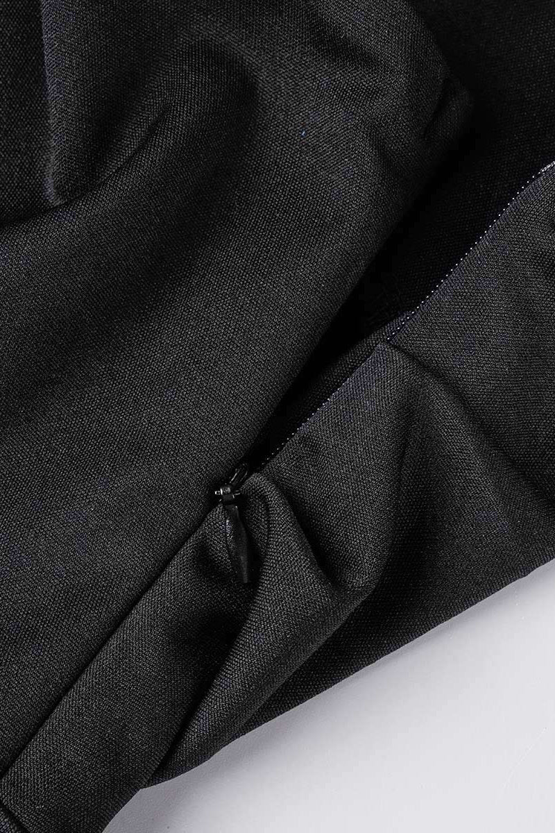 Valenzora | Elegant Formal Solid Color Slit Asymmetrical Slanted Collar Evening Dress Dresses - 8 Colors