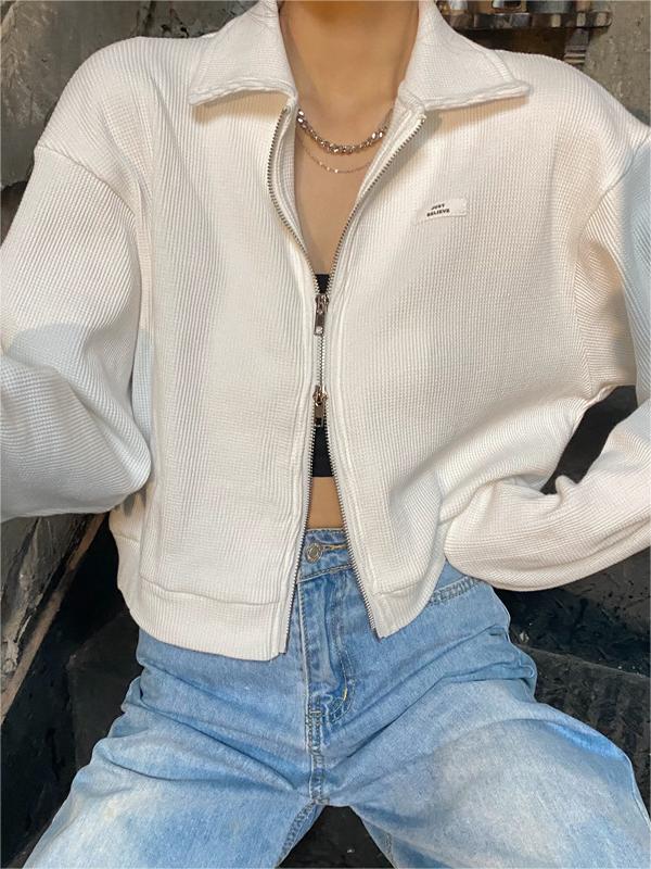 Valenzora | Crop Jacket with Zipper