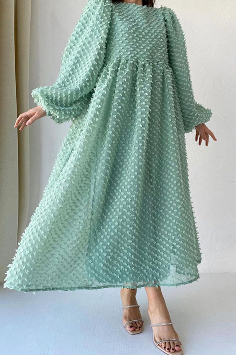 Valenzora | Elegant Simple Patchwork O-Neck A-Line Dresses - 5 Colors