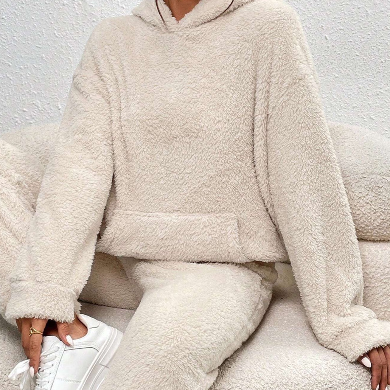 Valenzora | Teddy hooded loungewear for women