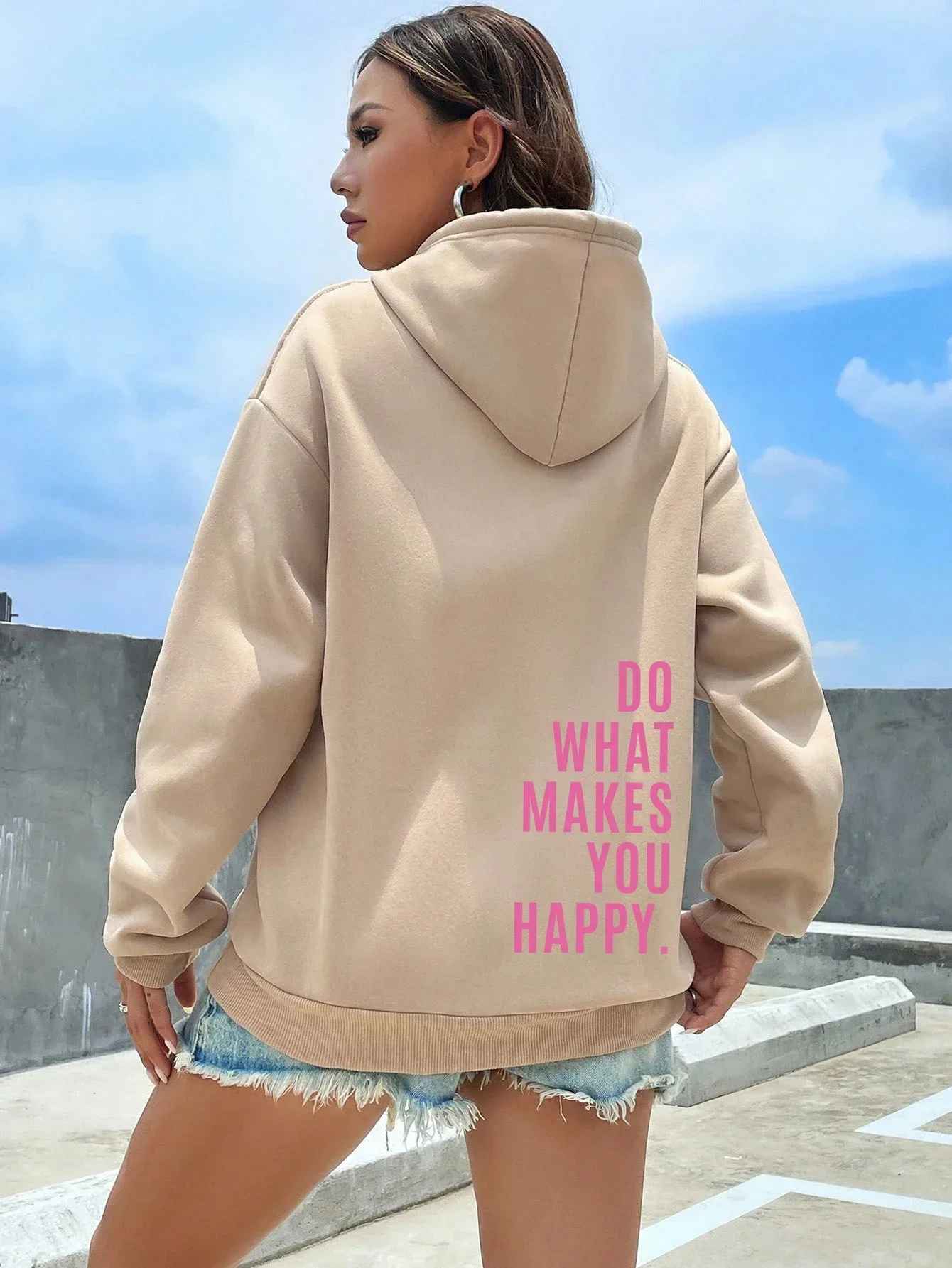Valenzora - Women's Hoodie - Casual street style with lettering