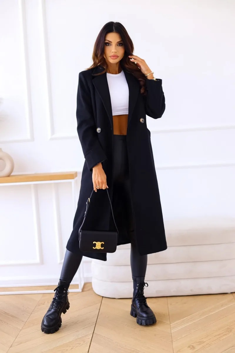 Valenzora | Classic long trench coat with
