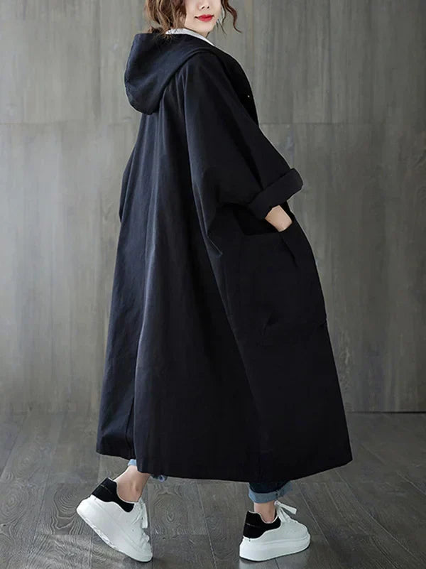 Valenzora | Langer wasserdichter Trenchcoat