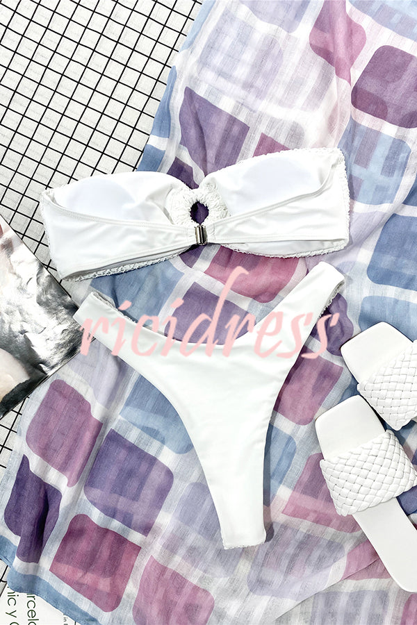 Valenzora bandeau bikini with a ring neckline